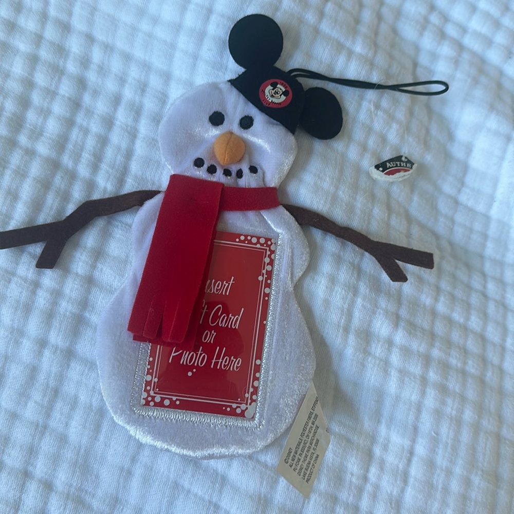 Authentic Disney Parks Disneyland Disney World Gift Card Photo vintage Ornament